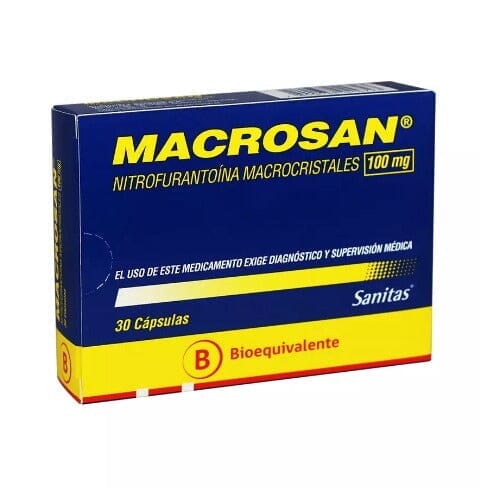 Macrosan 100 mg x 30 cápsulas "Ley Cenabast" Farmex-MiaHealth-Persistente